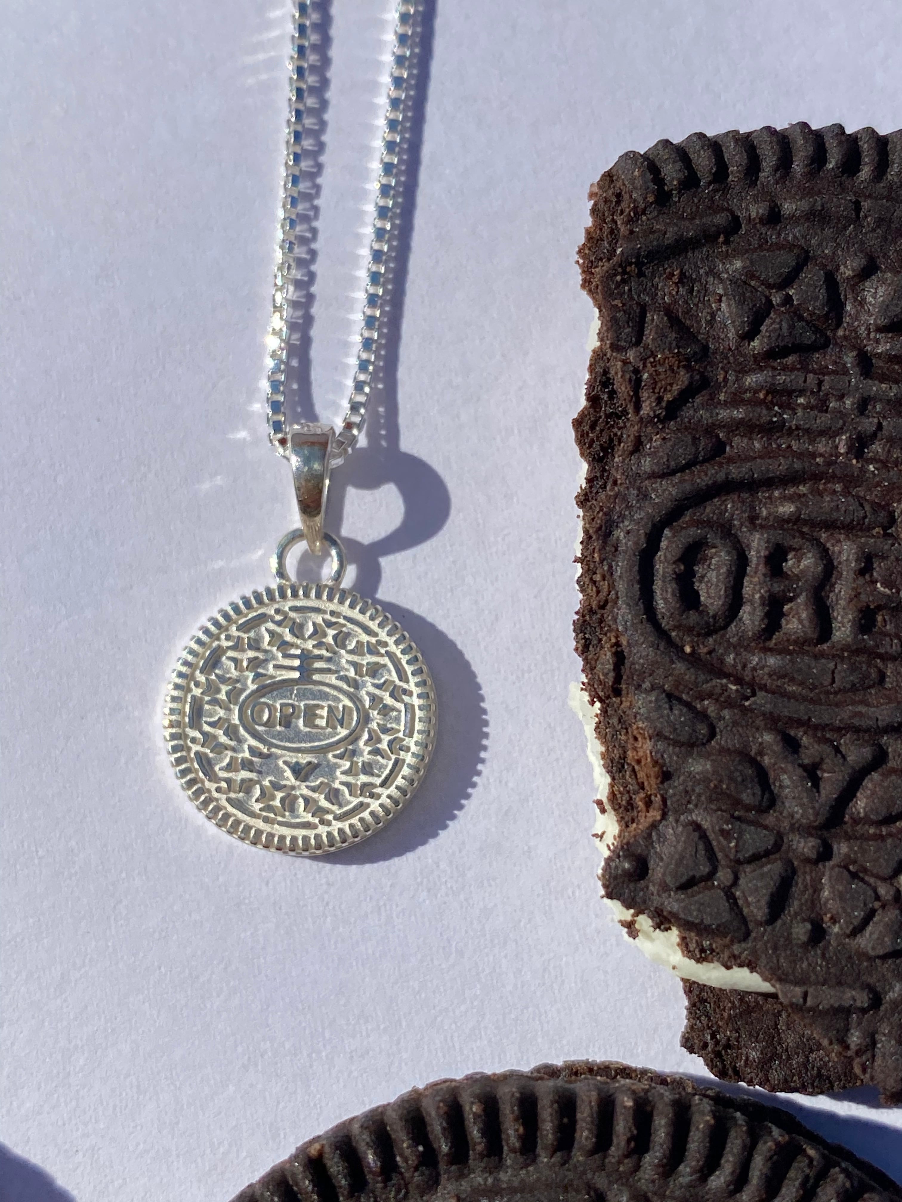 Open Up Cookie Necklace / Silver925 シルバーネックレス/ IN Open Up Cookie Necklace / Silver925 シルバーネックレス/ IN