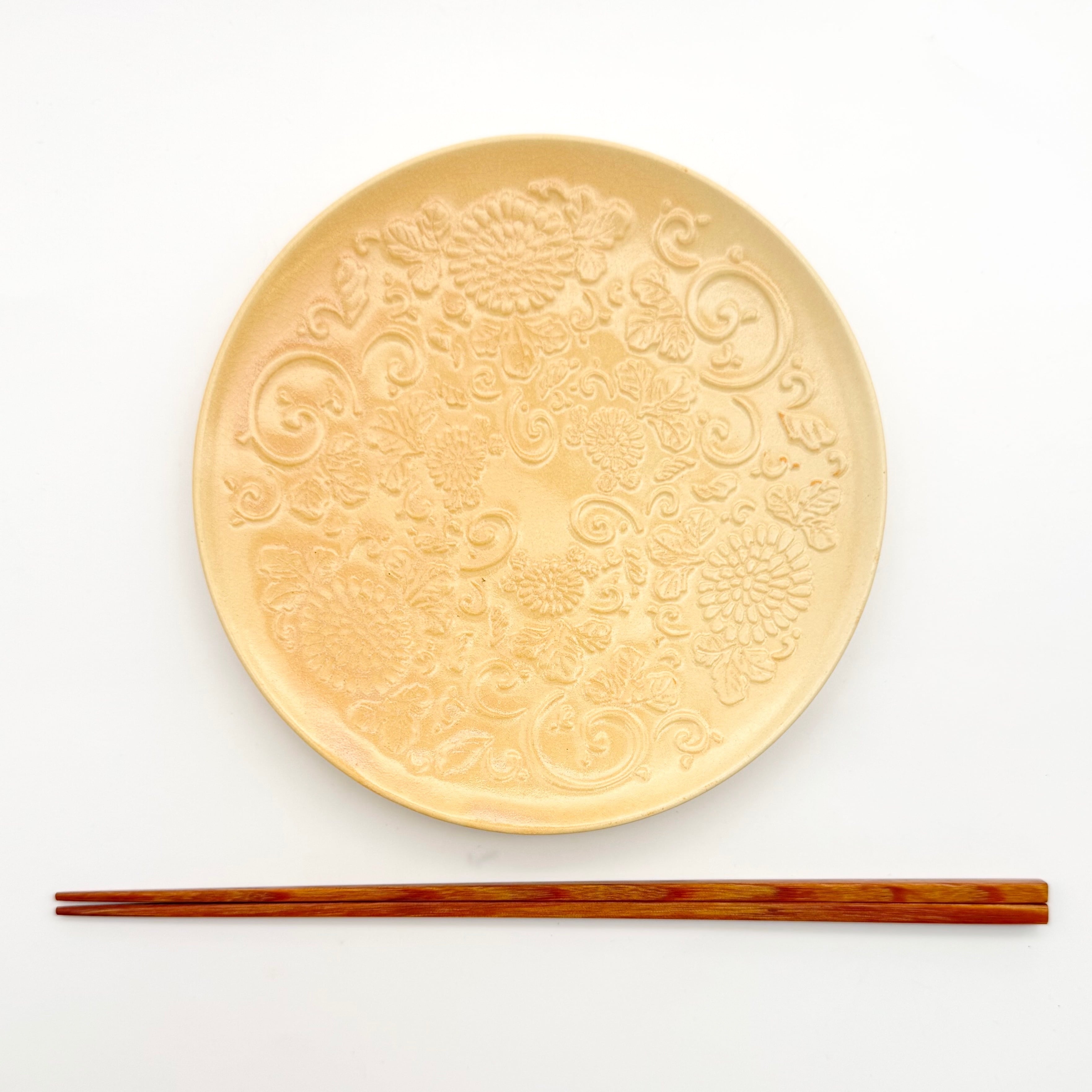 SALE】粟田貫入 浮彫紋5寸皿(アウトレット) | 24to3［西富陶磁器