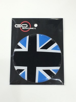 MINI　ゴーバッジ（ドームバッジ）FLAG BLACKJACK BLUE