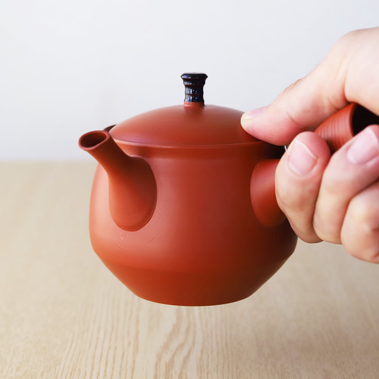 朱泥黒漆 急須 容量：330cc 梅原タツオ（常滑焼） | にっこう生活館