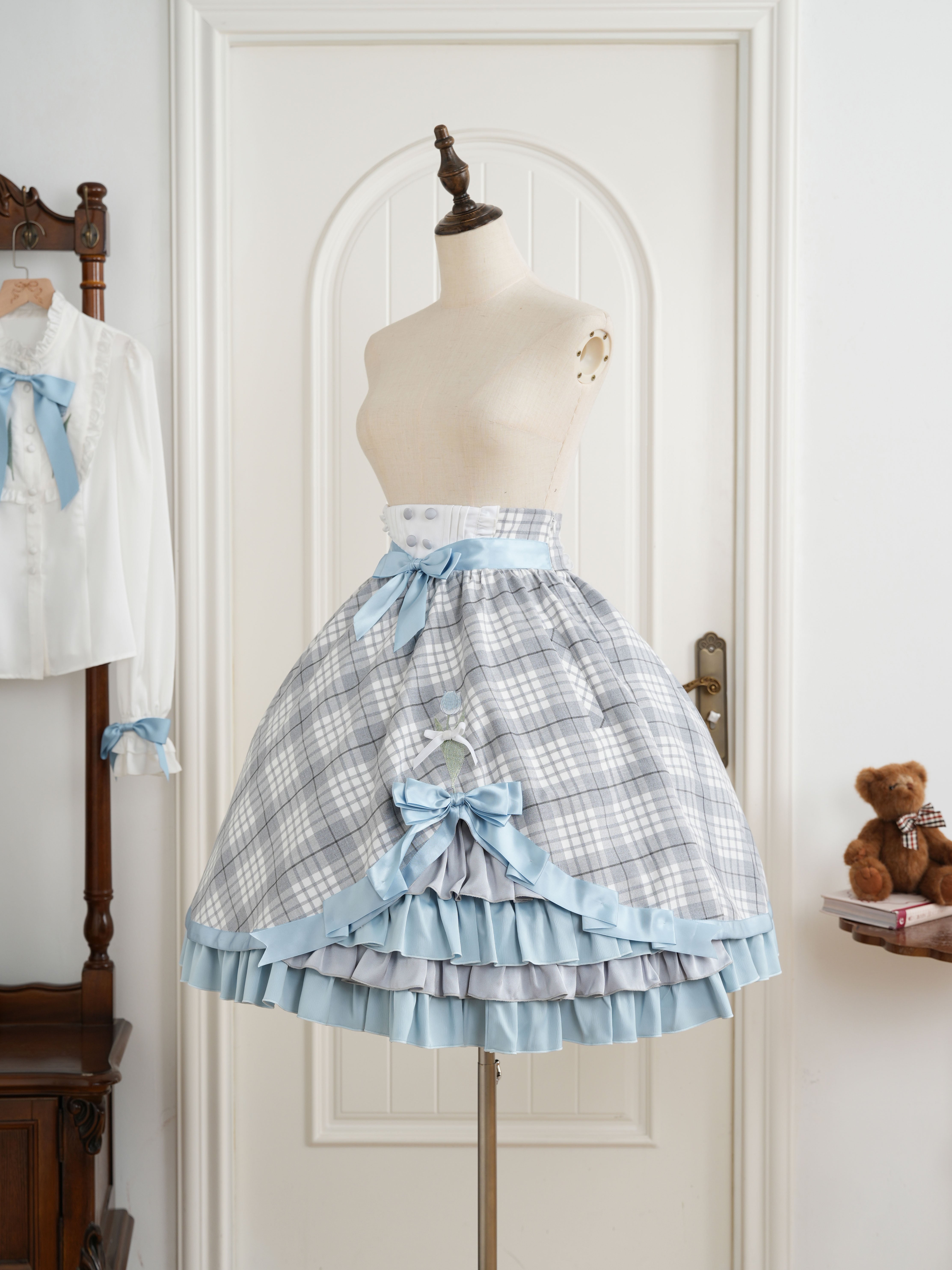 チューリップさん チェックスカート | HoshibakoWorks