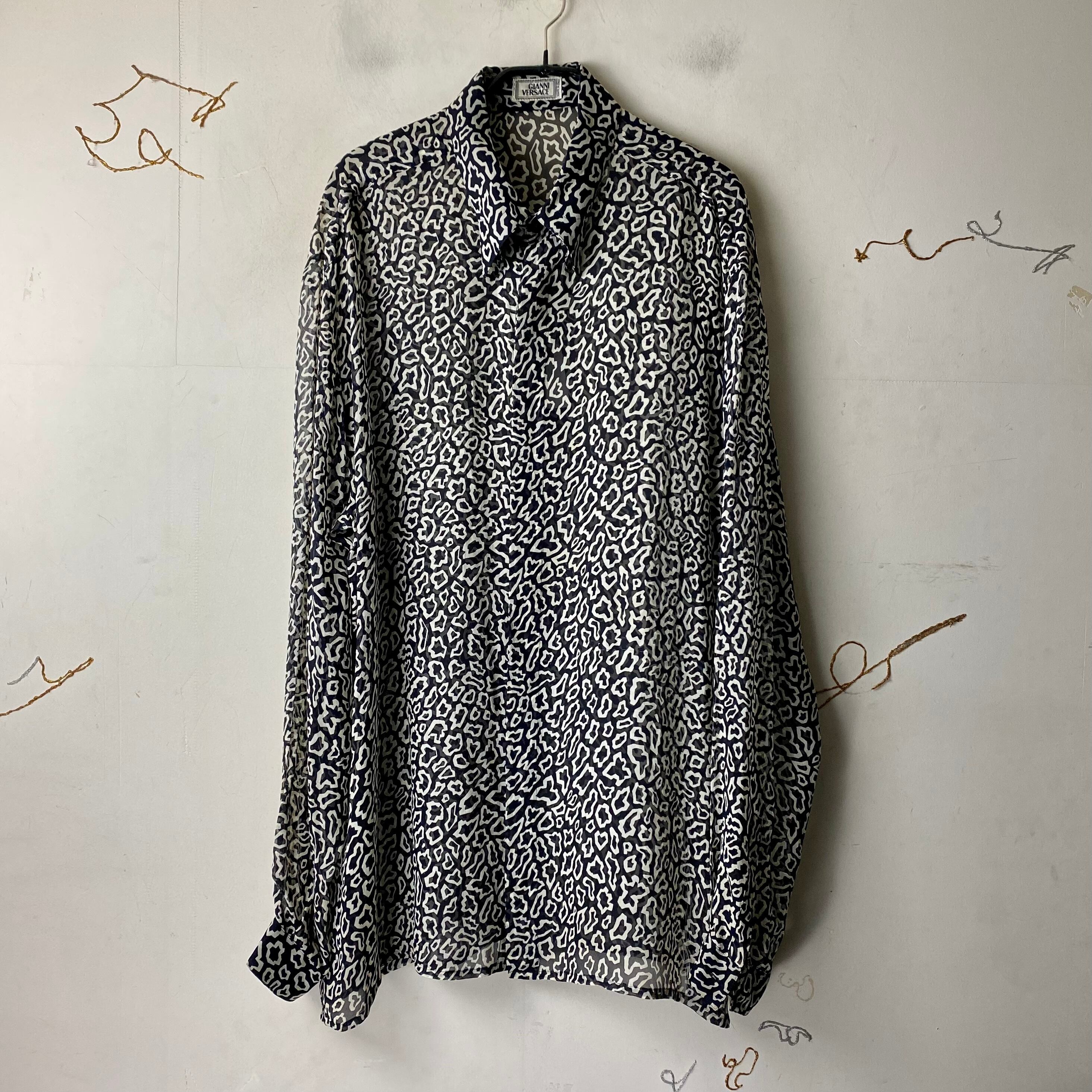 vintage GIANNI VERSACE see-through shirt | NOIR ONLINE