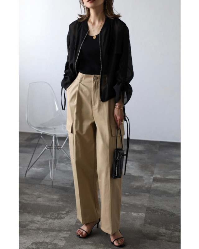 ツイルワイドカーゴパンツ