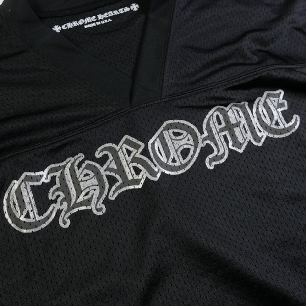 Size【M】 CHROME HEARTS クロム・ハーツ MESH WARM UP JERSEY BLACK 
