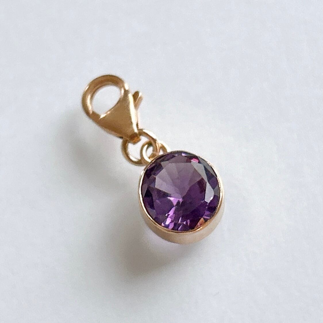 【Pendant top】Amethyst−アメジストチャーム(サークル)
