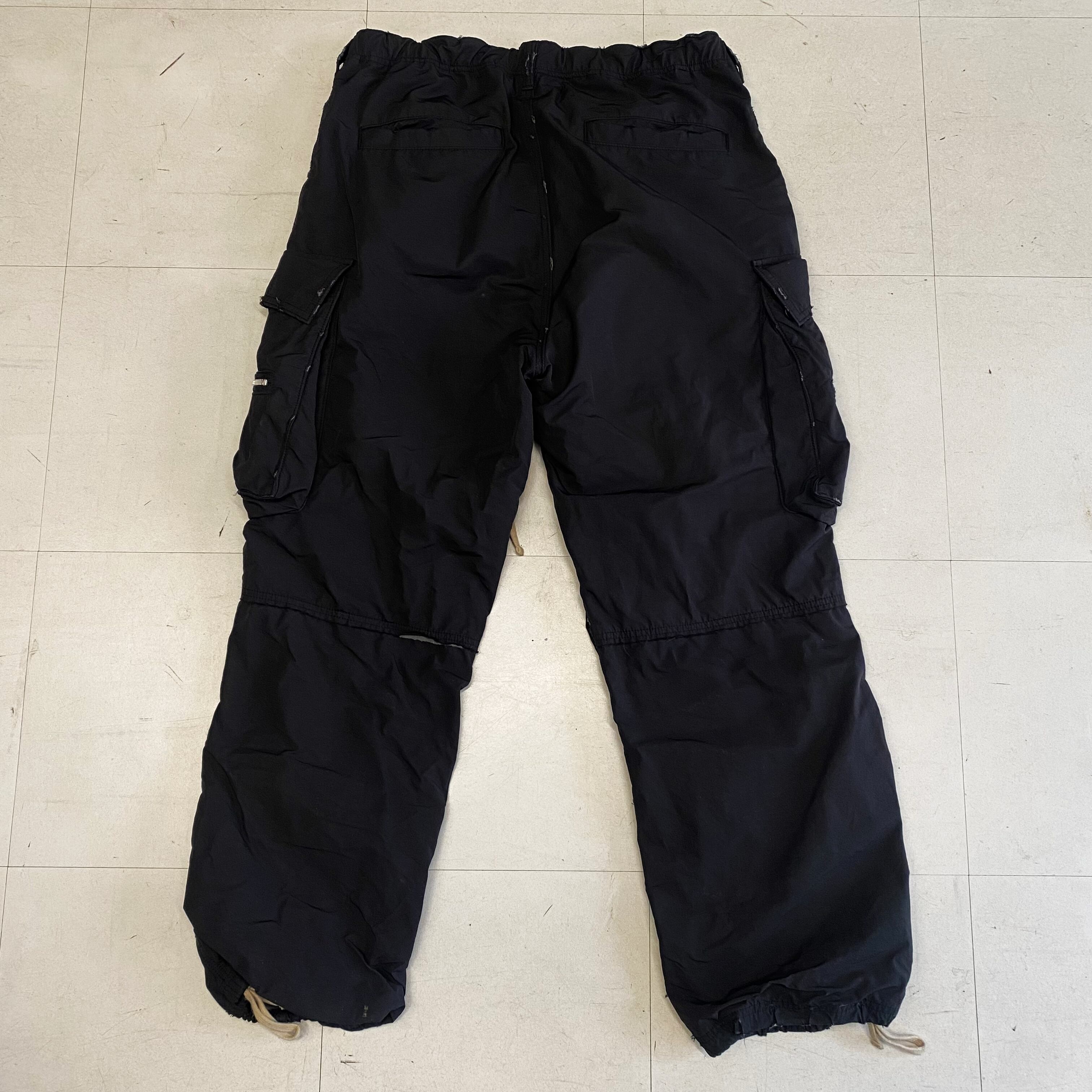 Danke Schon ダンケシェーン 23AW ZIP CARGO PANTS ダメージ加工 水溶 