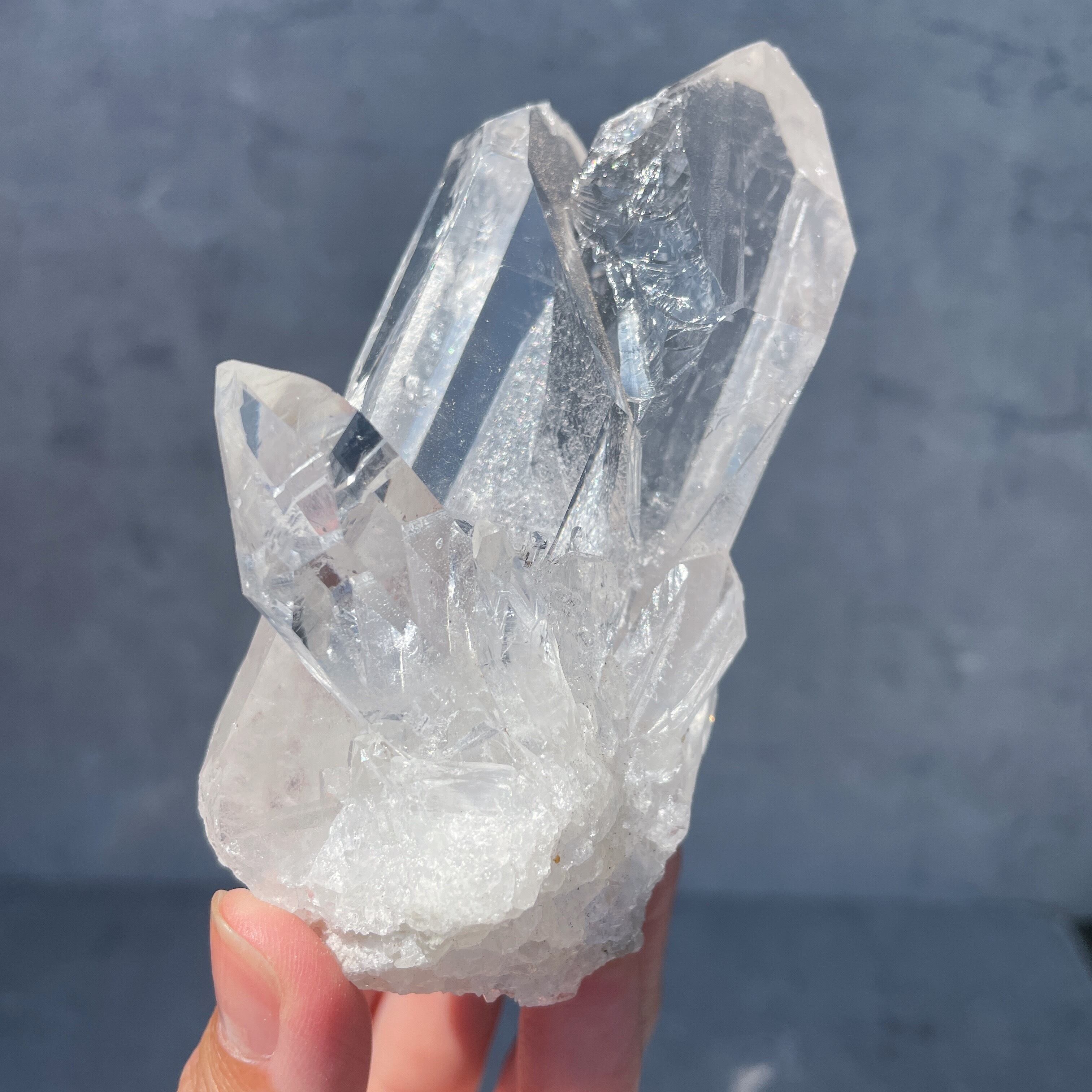 大きな結晶◎ゼッカ産水晶クリアクォーツ クラスター13◇ Clear Quartz