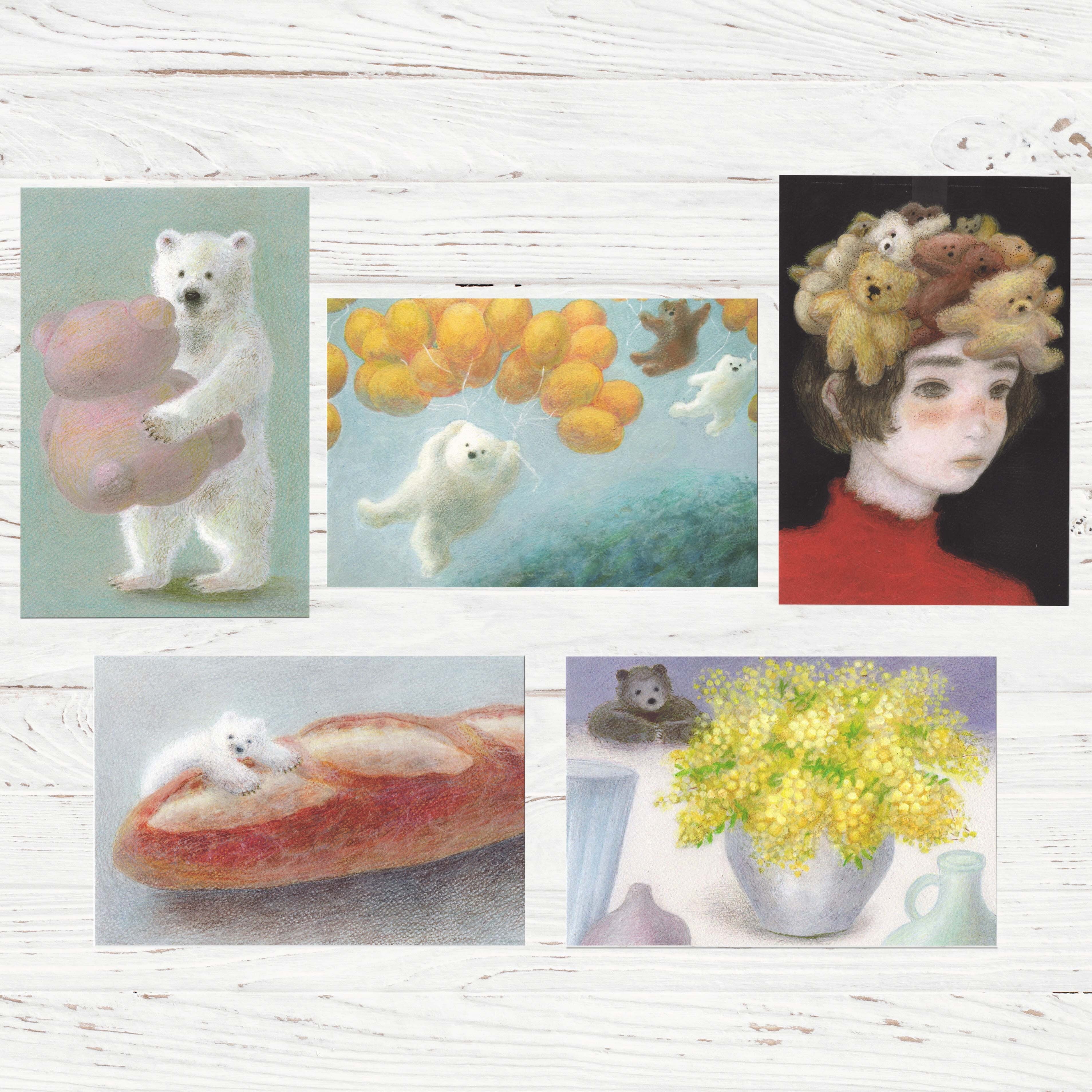 自分ツッコミくま ポストカード14枚セット Amazon.co.jp: ナガノ 自分ツッコミくま ポストカード : 文房具