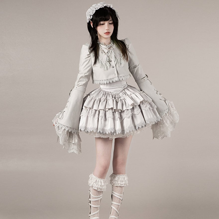 【かりん】ホワイトゴスロリドレス　Mサイズ 202308021830319482792.jpg