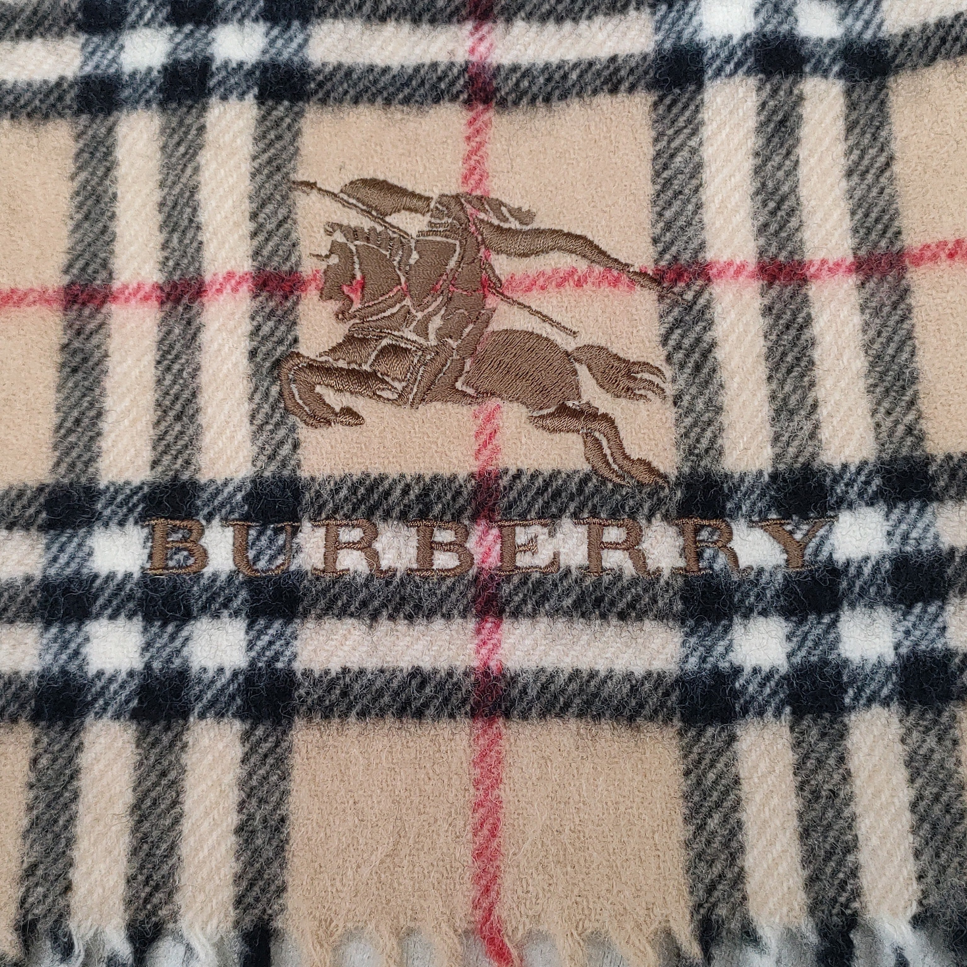 △【国内正規品】美品/バーバリー ロンドンBurberry  London/西川産業/刺繍ロゴ/ノバチェック/ブランケット/ひざ掛け/RK11KB6/0001/