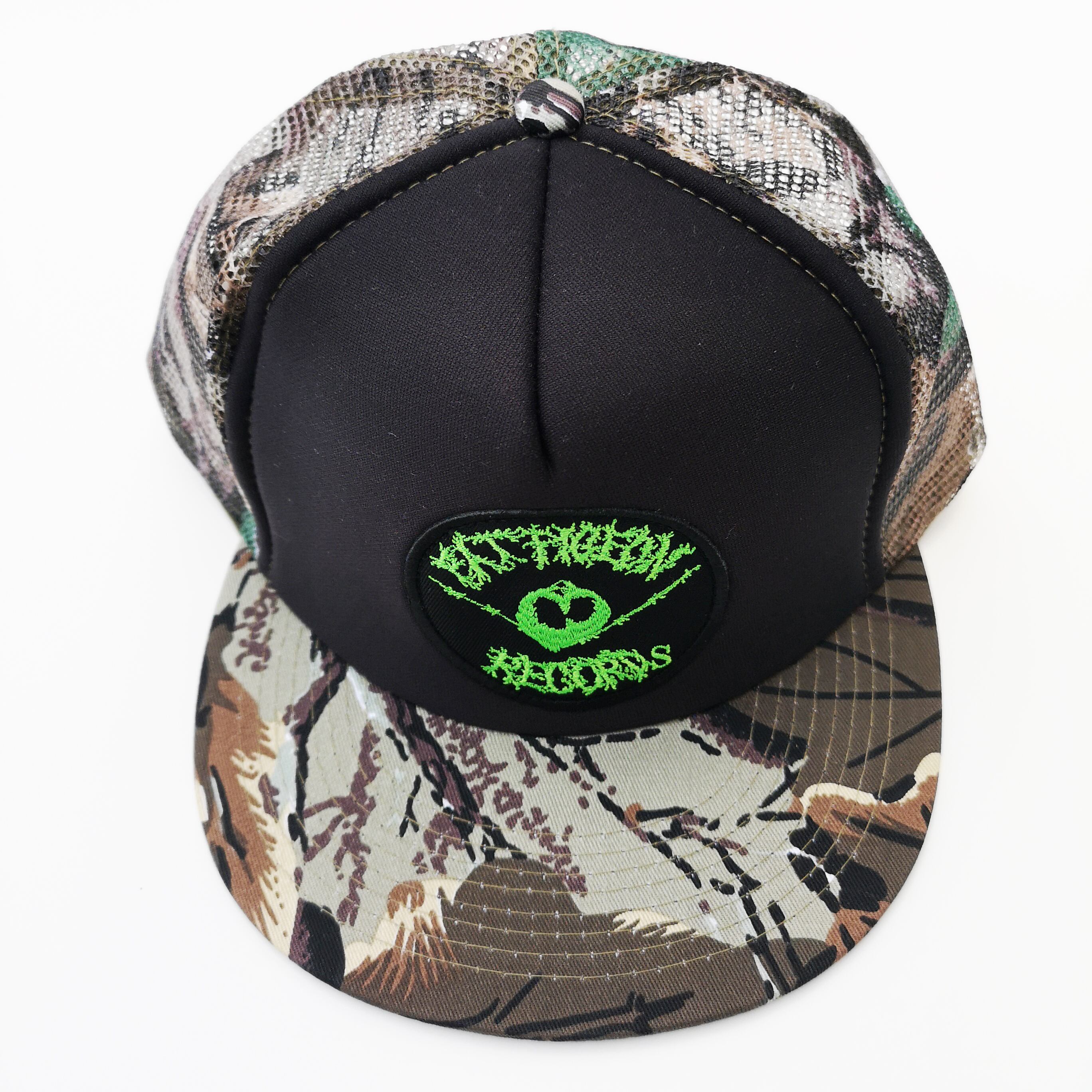 FAT PIGEON RECORDS CAMO MESH CAP