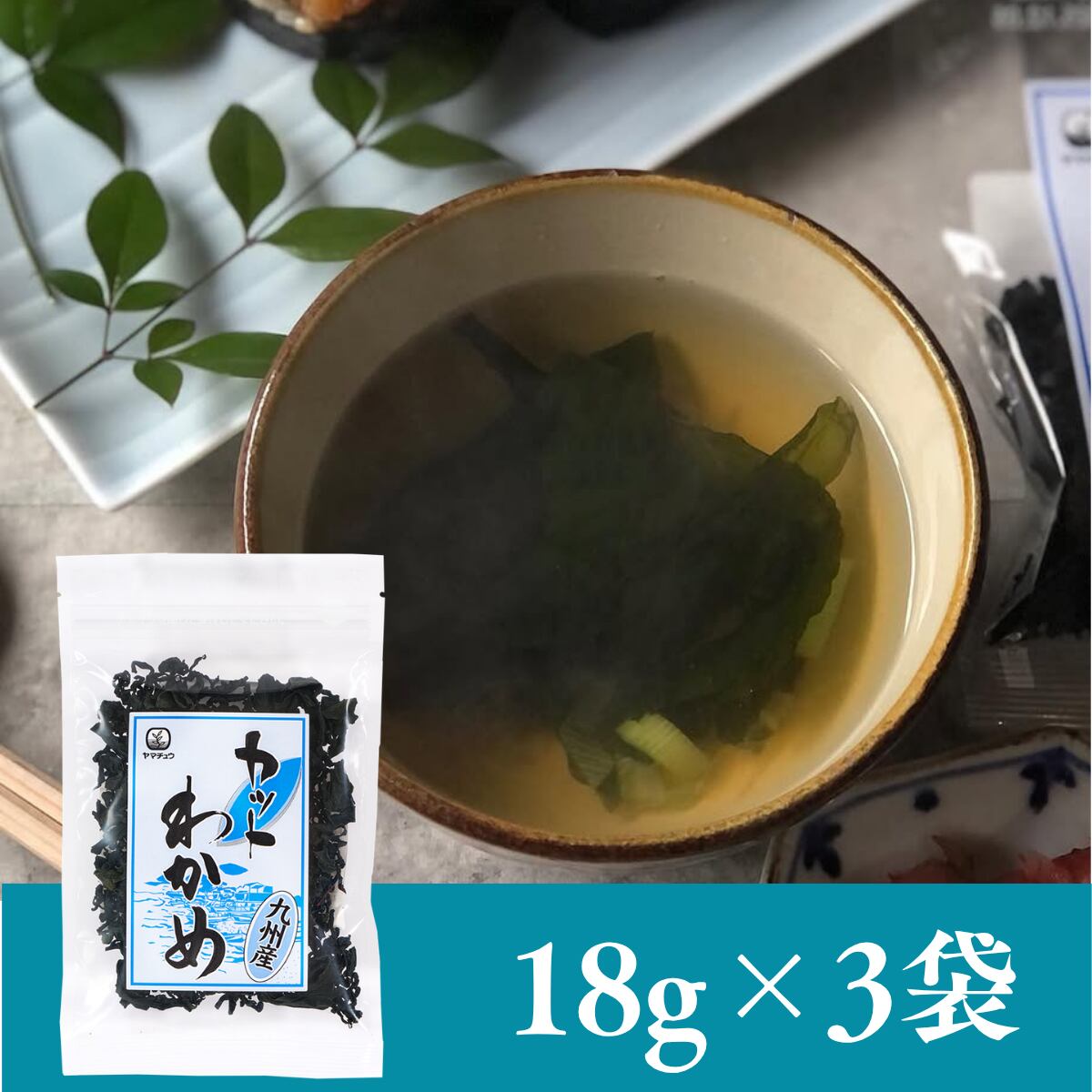 【九州産】カットわかめ18g×3袋セット【送料無料】【ポスト投函】