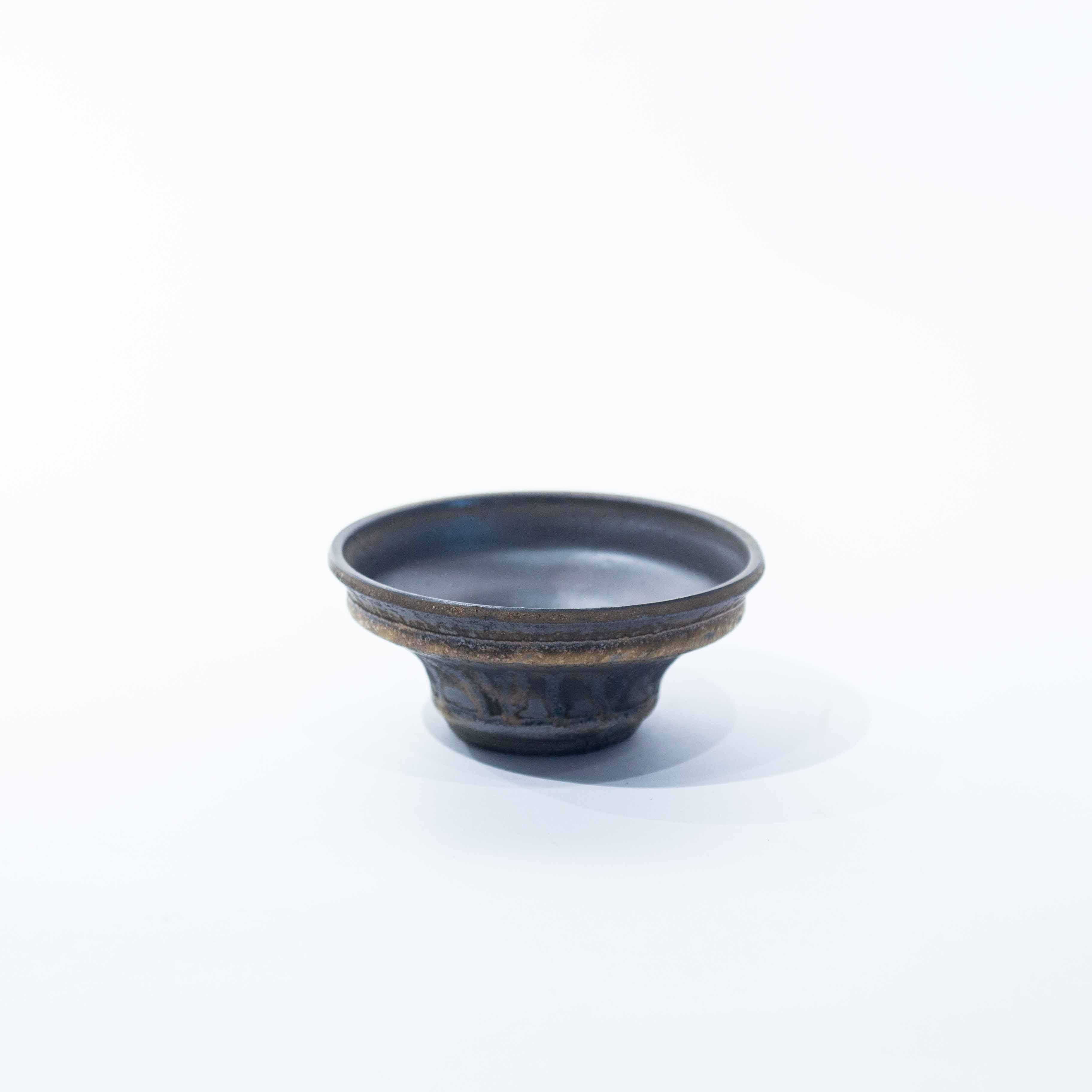 【新着】deracinefactory 閑野淳氏 2【最高の陶器鉢・高さ5cm 横幅11cm】