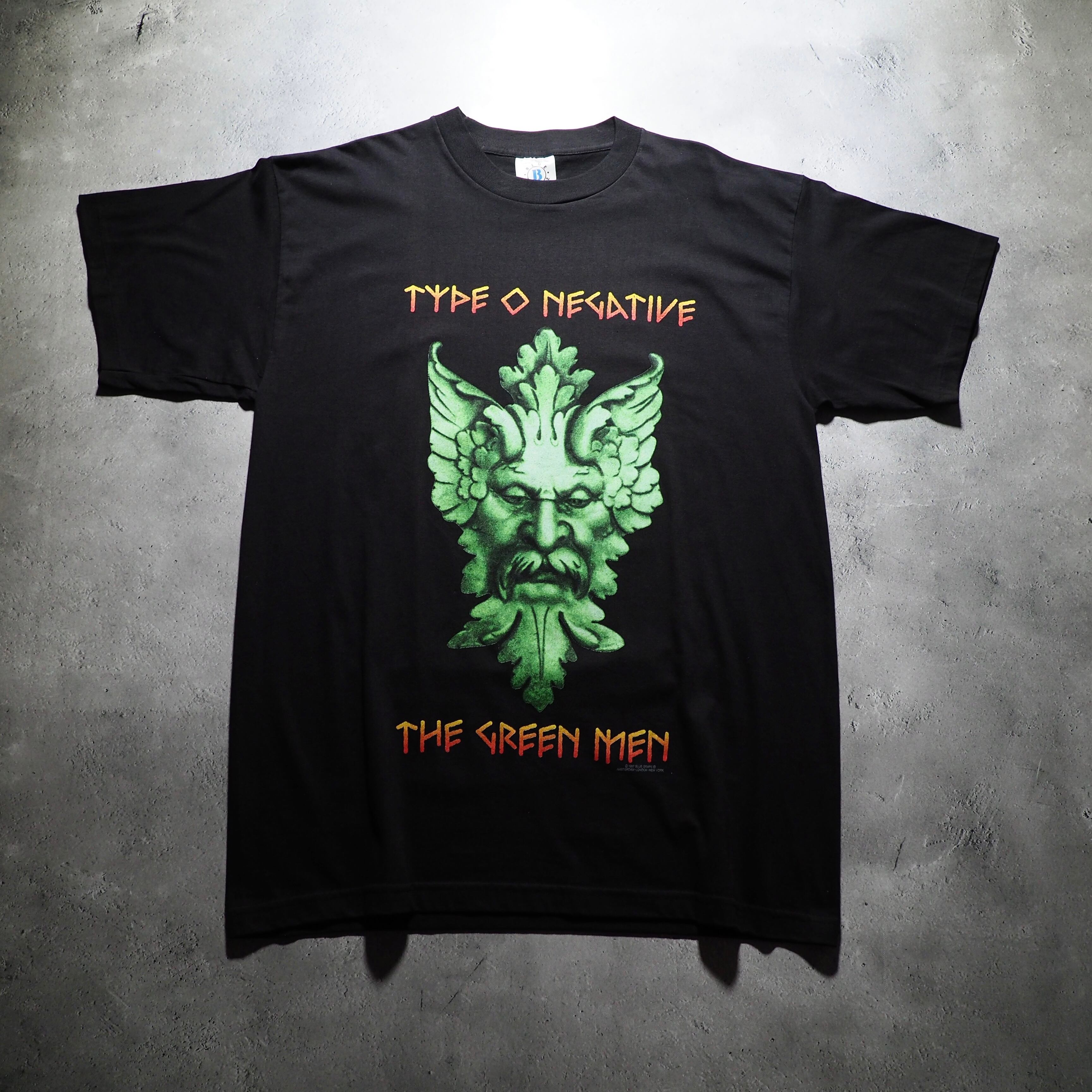 1997s ” Type O Negative - the green men ” vintage Tee (made in Usa)