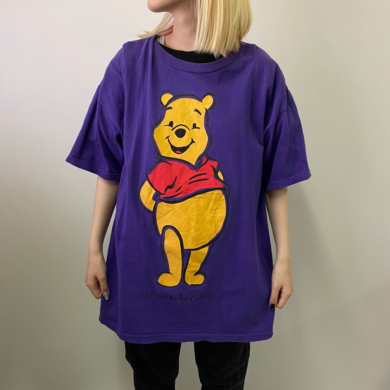 ビッグサイズ USA製 90年代 ヴィンテージ Disney ディズニー くまのプーさん キャラクター Tシャツ メンズXL相当 レディース  フリーサイズ 古着 パープル 紫 90s ヴィンテージ ビンテージ 大きいサイズ【Tシャツ】【PD20】【AN20】 | cave ...