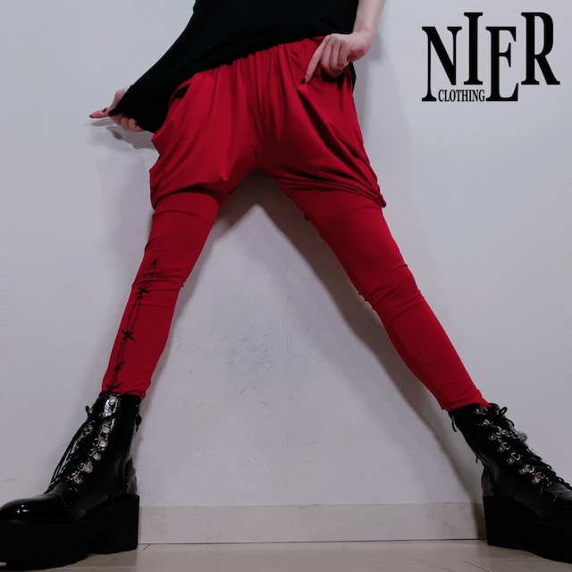 変型RED LEGGINGS PANTS