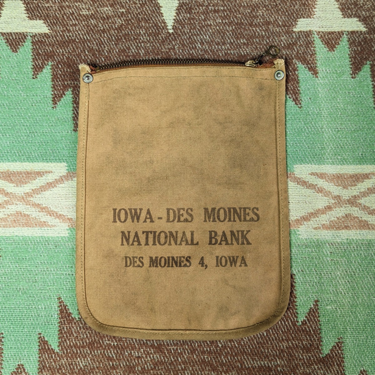 40s～ Brown Duck Bank Deposit Bag | Wonder Wear ヴィンテージ古着 