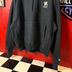 00s Champion / PREMIUM REVERSE WEAVE / 刺繍ロゴ / ブラックパーカー / オーバーサイズ / 企業ロゴ