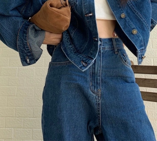 casual over denim set up L3100