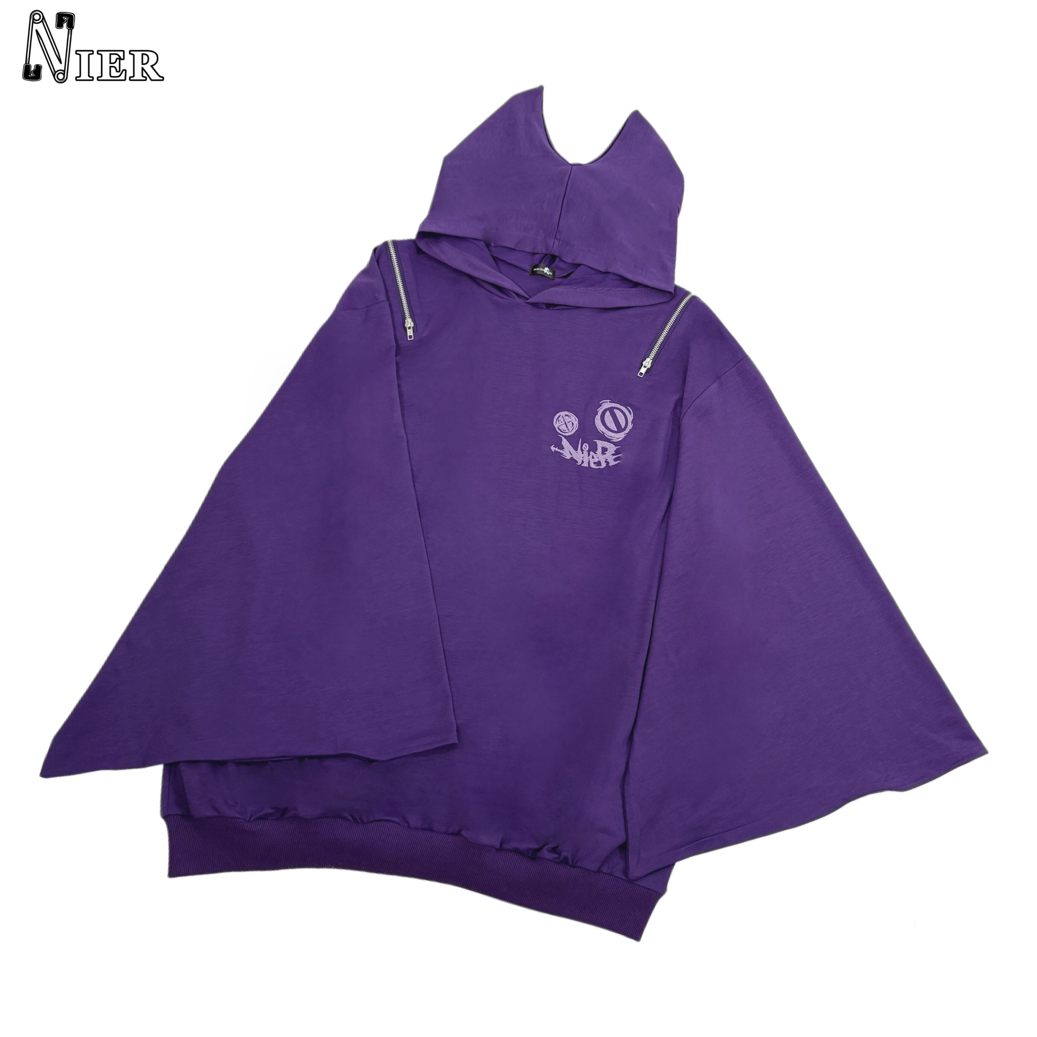 猫耳2WAY SHOULDER PURPLEポンチョ | NIER CLOTHING