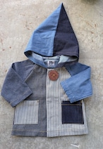 【ベビー・キッズ】とんがりコートクレイジー ワンウォッシュ SML 男女兼用 男の子 女の子 子ども服