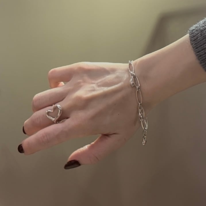 希少モデル【TIFFANY&CO. 】 2056 5チャームチェーンブレスレット