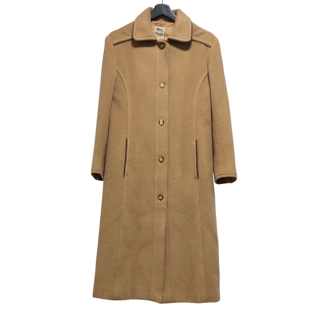 vintage CELINE piping wool long coat | NOIR ONLINE