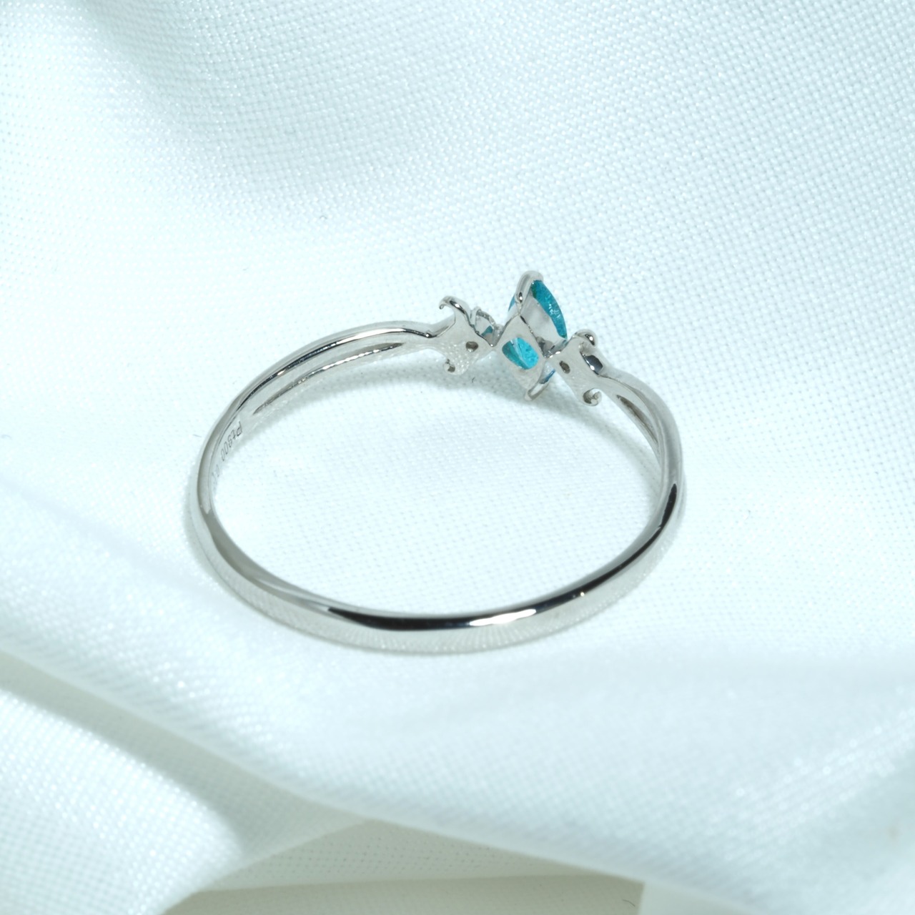 パライバトルマリン ブラジル産 リング 0.132ct D0.023ct pt900