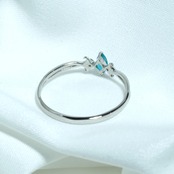 パライバトルマリン ブラジル産 リング 0.132ct D0.023ct pt900