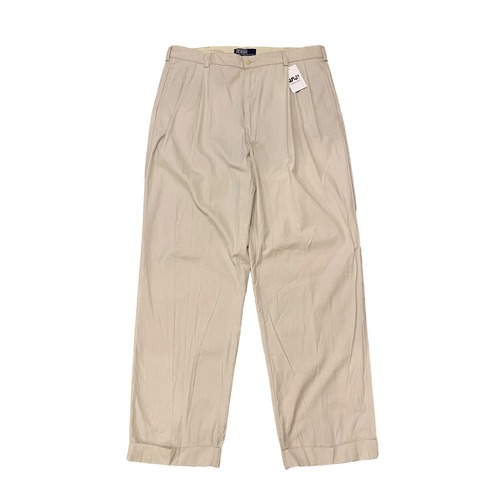 90s POLO Ralph Lauren 2tac cotton slacks "beige"