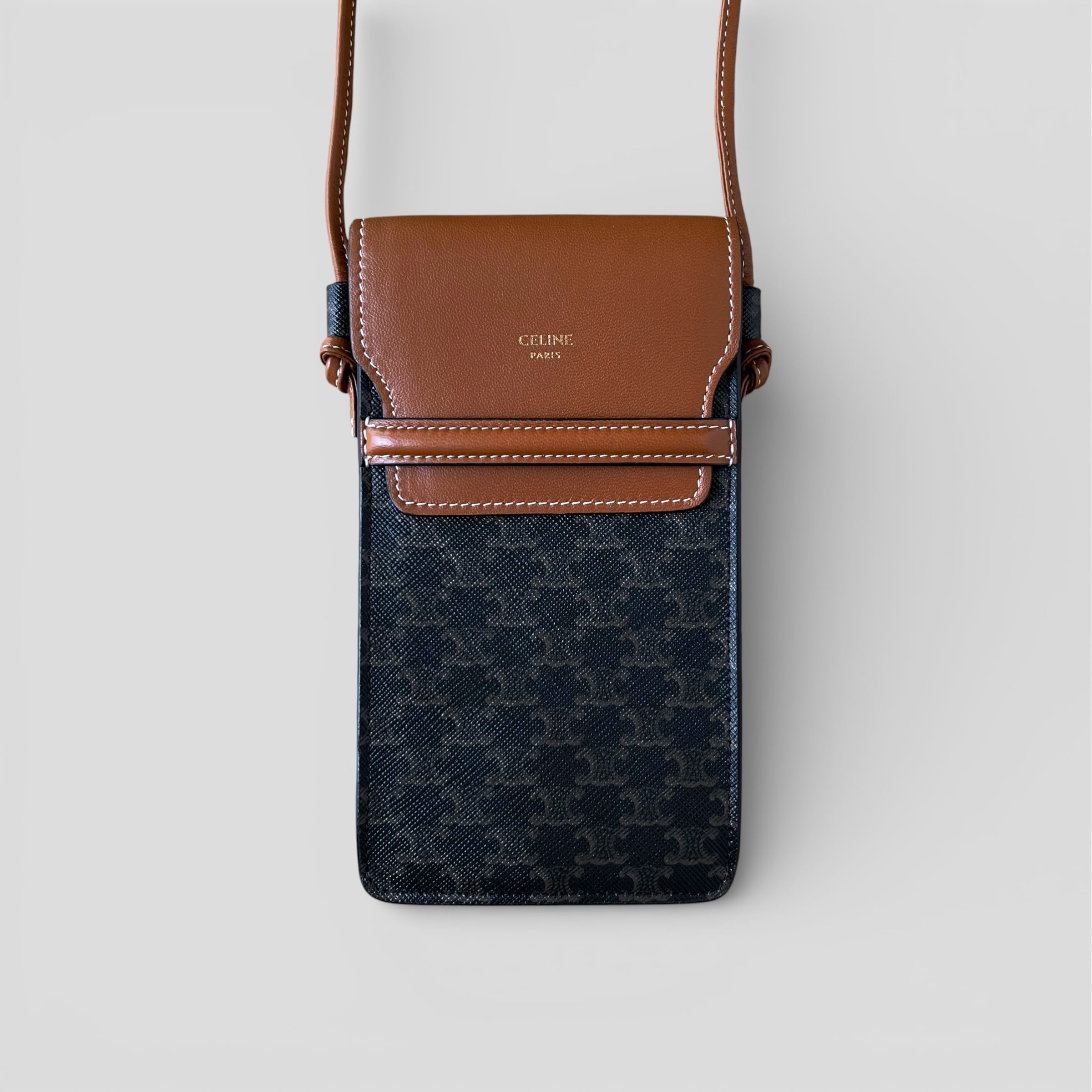 CELINE♡セリーヌ♡スモールトリフォールドウォレットグレインドカーフスキン CELINE セリーヌ スモール トリフォールドウォレット グレンインド