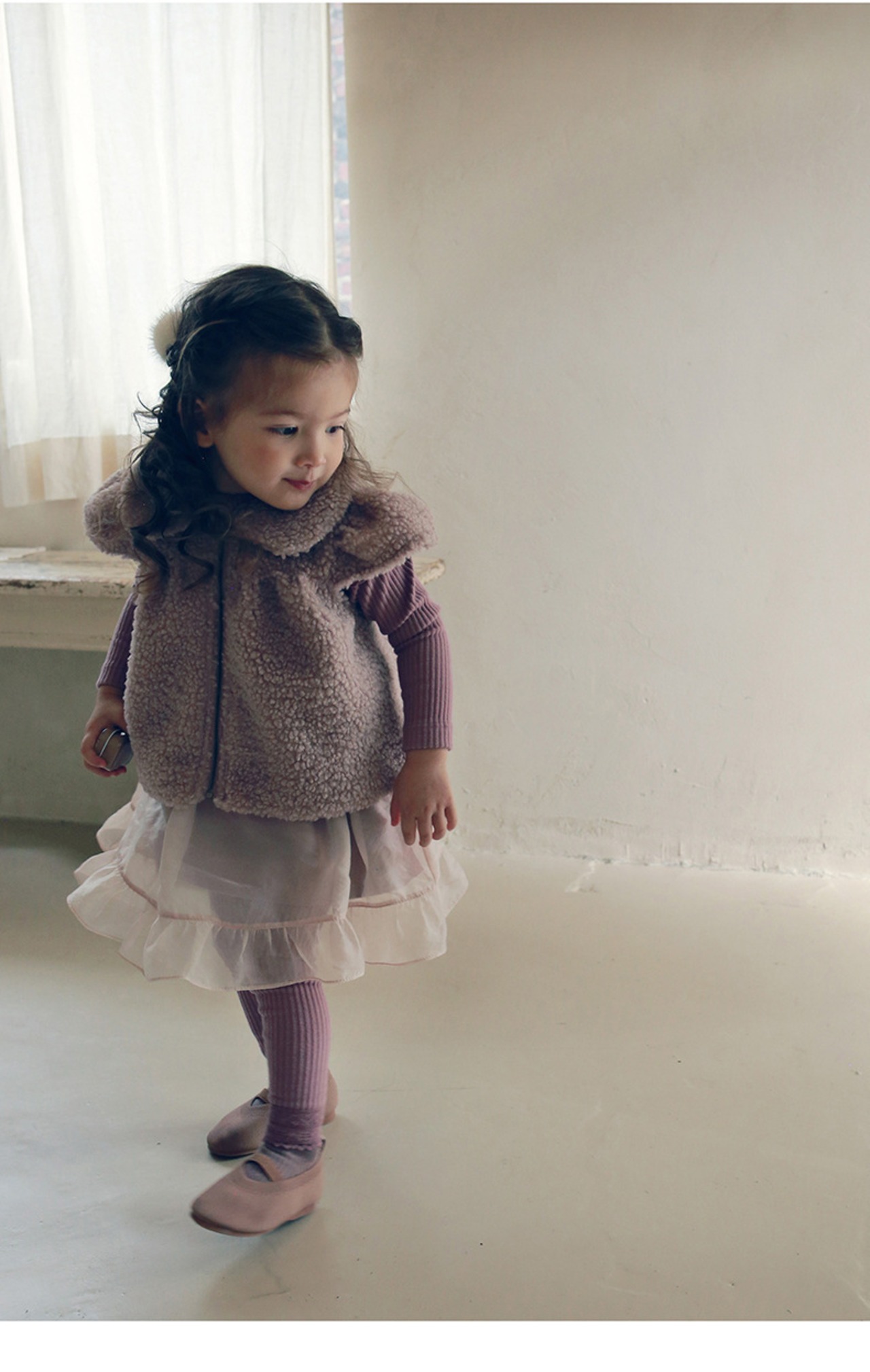 秋バックリボンチュールサロペットスカート