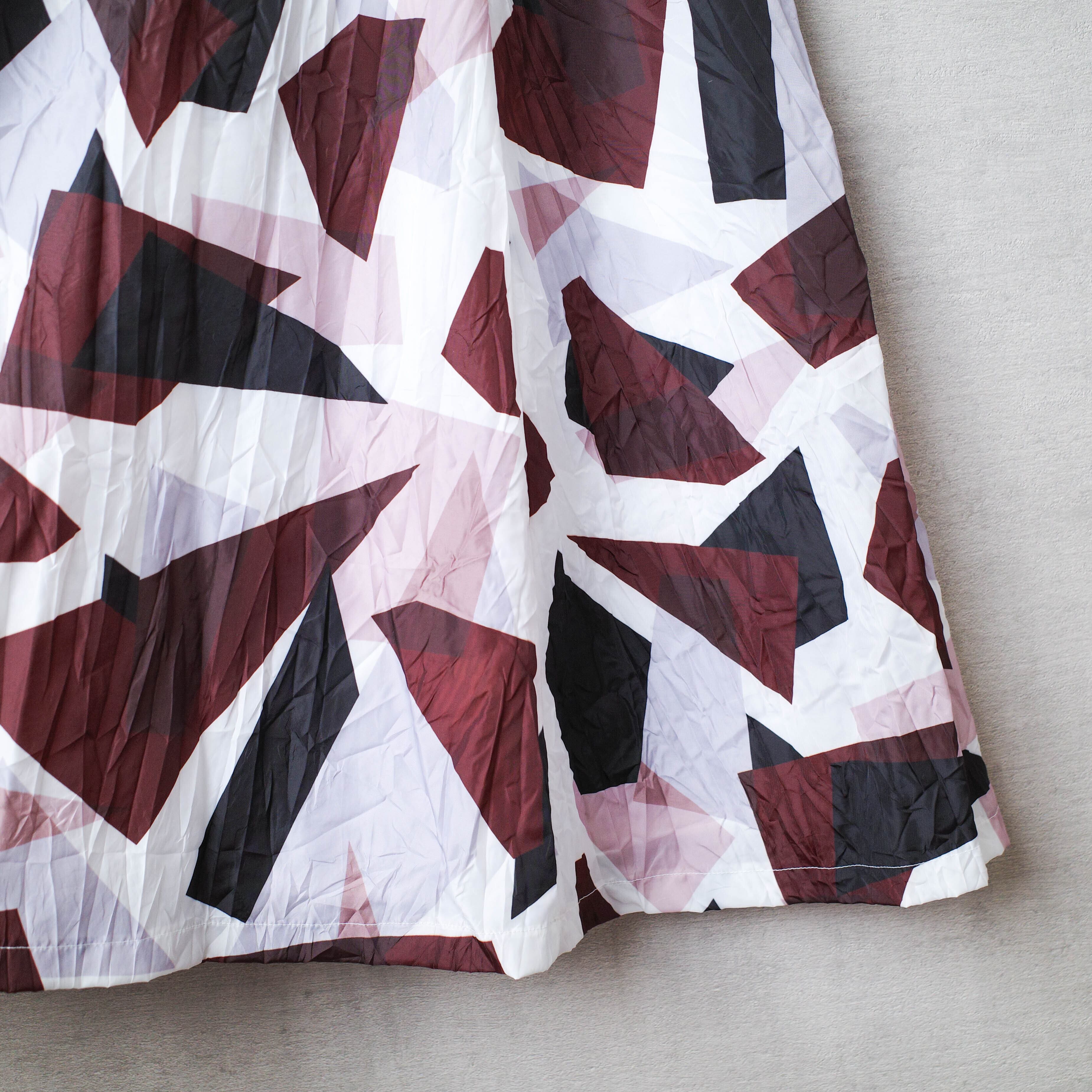[NEW] RIM･ARK	GEOMETRY PRINT FLARE SKIRT 460BAL31-0160