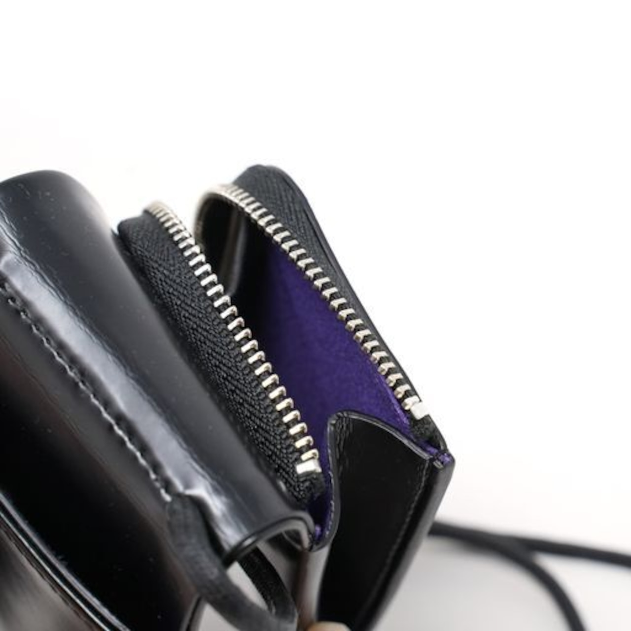 RHODOLIRION ロドリリオン / RHODO NECK WALLET - Black ショルダー 