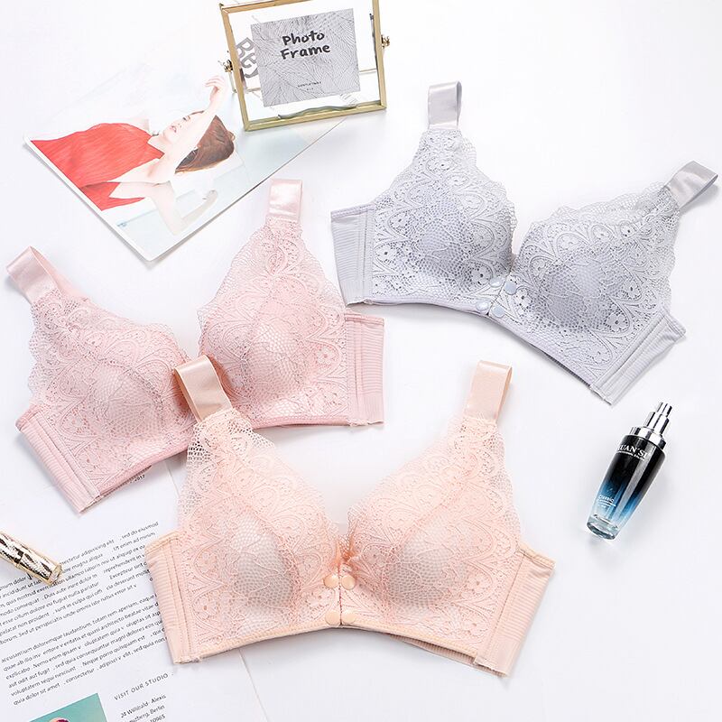 【新作】【送料無料】 976＃2021夏の薄いレースのマタニティ看護ブラがフロントオープン母乳育児下着を収集妊娠中の女性セクシーな妊娠 サマー 夏物 AL expec421263500932