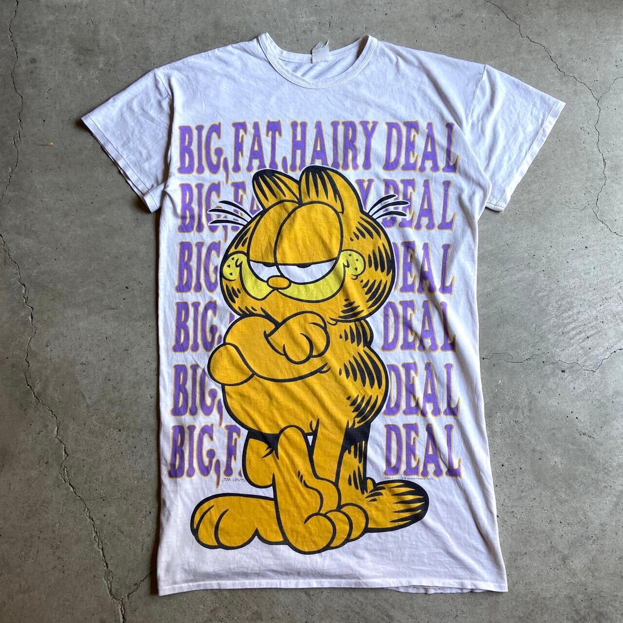 90s USA製 GARFIELD ガーフィールド オーバープリント スウェット