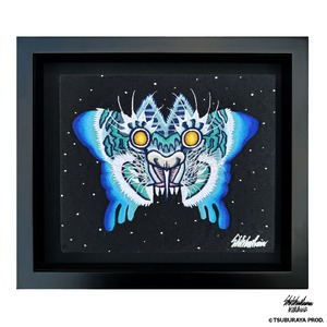 バルタン星人蛾虎刺繍パネルF3