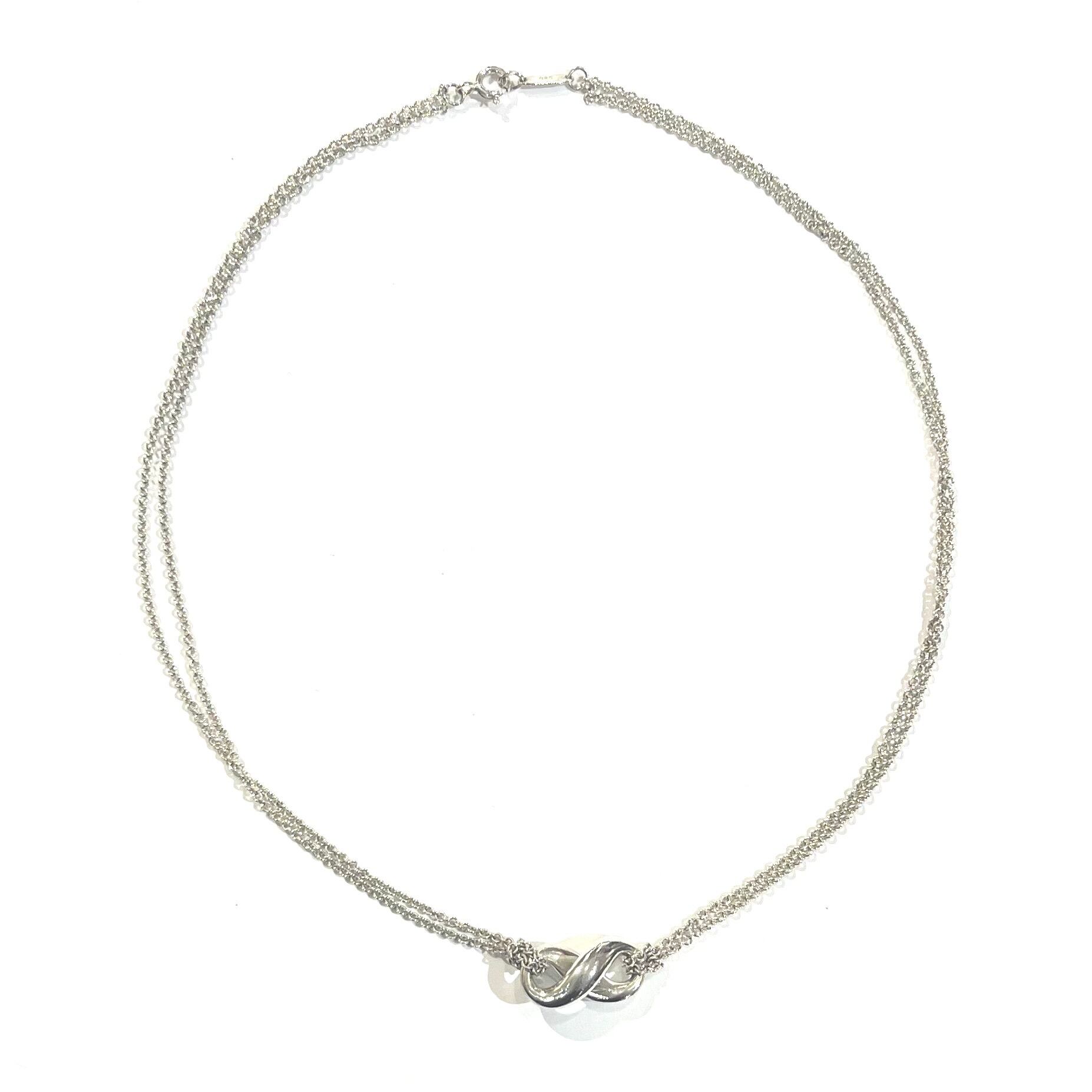 限定価格【TIFFANY&Co.】2189 Wチェーン 立体インフィニティ