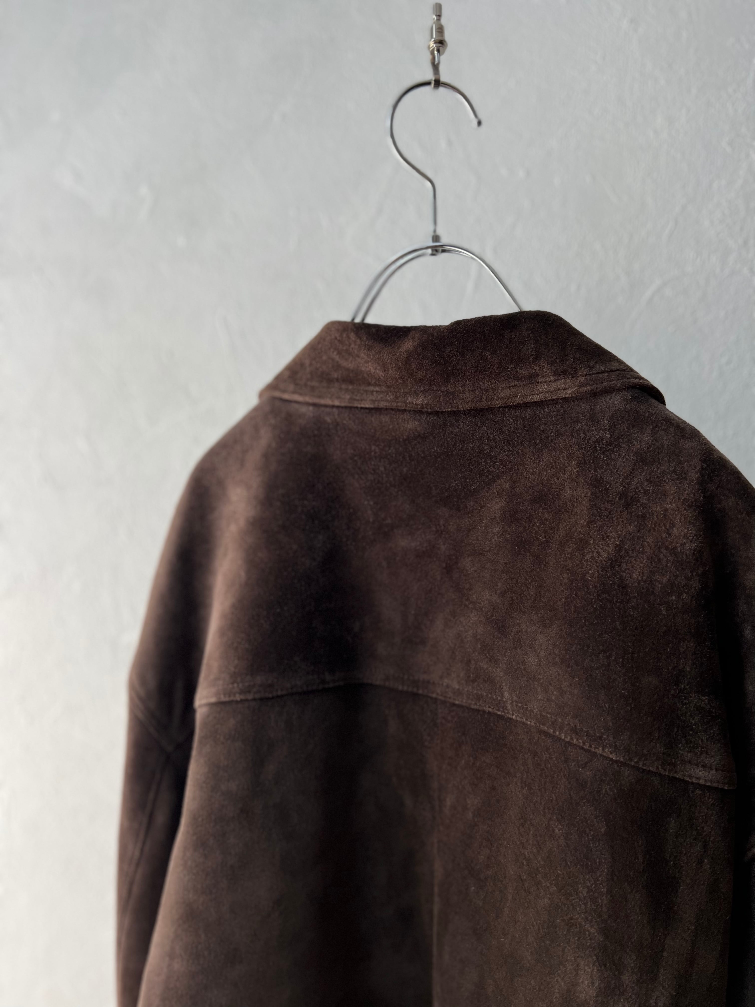 unisex】”Eddie Bauer” suede LEATHER jacket | SISON