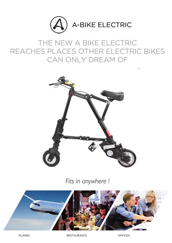 A-bike electric 電動アシスト折りたたみ自転車 エーバイク