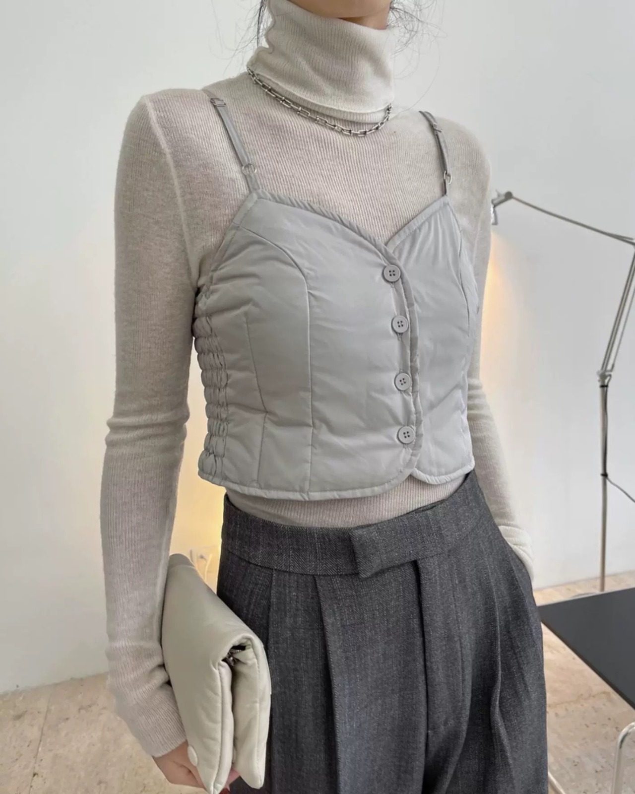 ダウンレイヤードベスト 2color2colorc A0730 - 12