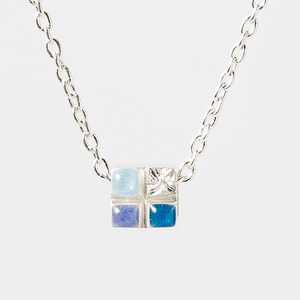 SAIKORO cyaan & violet & blue - necklace -