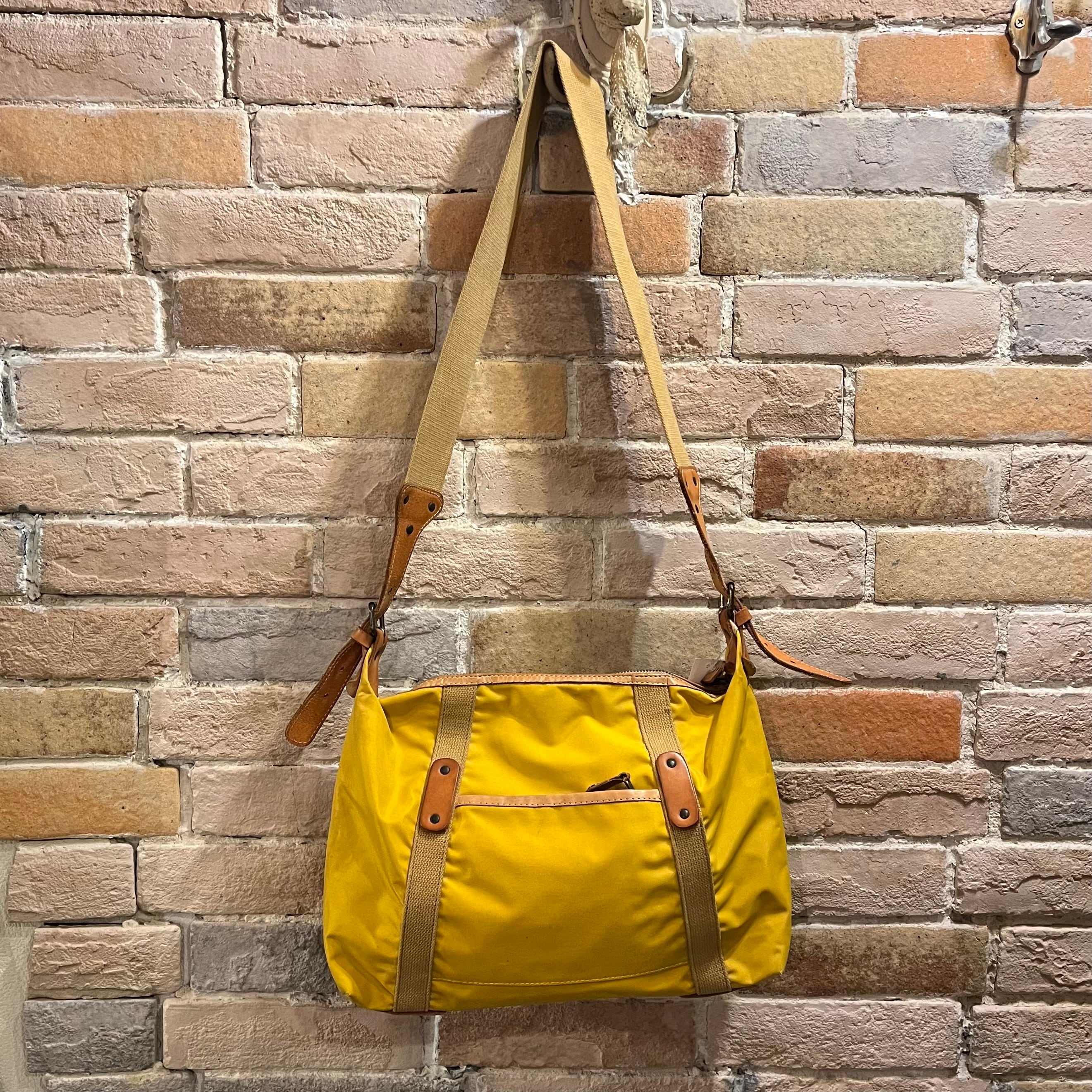 billamberg “nylon shoulder bag yellow “ ビルアンバーグ ナイロン