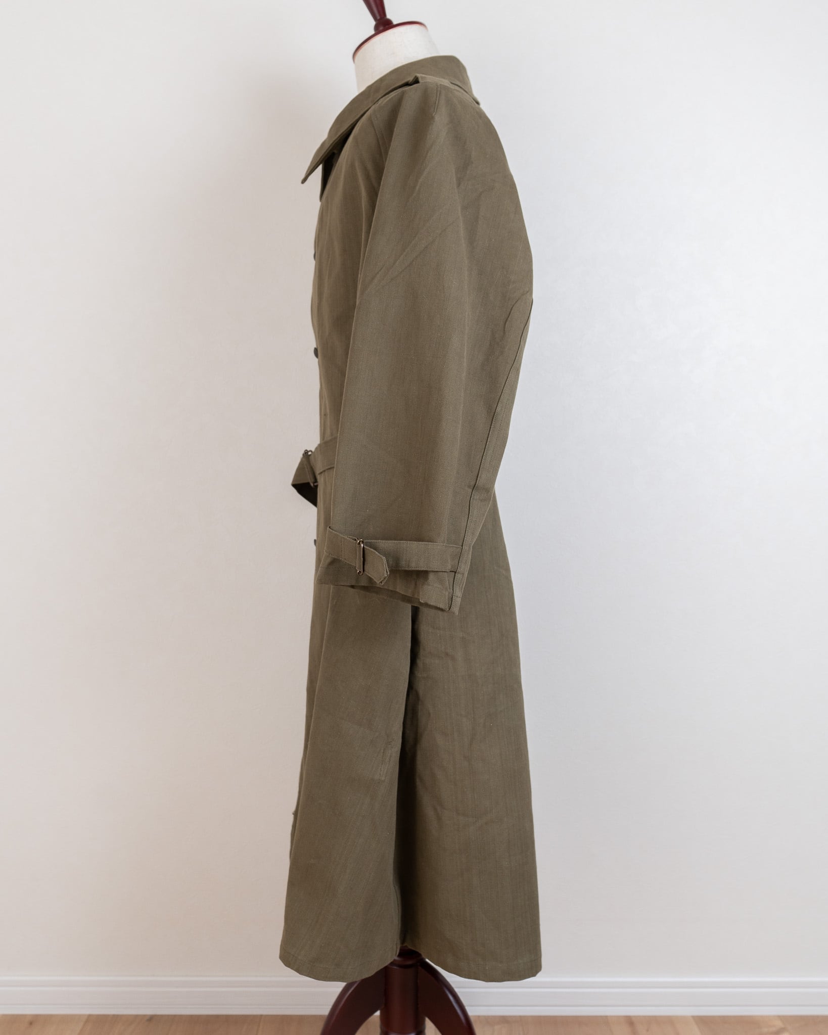 DEADSTOCK】40-50's French Army M-35 Motorcycle Coat Long Type 実物 ...