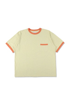 RAINBOW JERSEY RINGER T-SHIRTS YELLOW