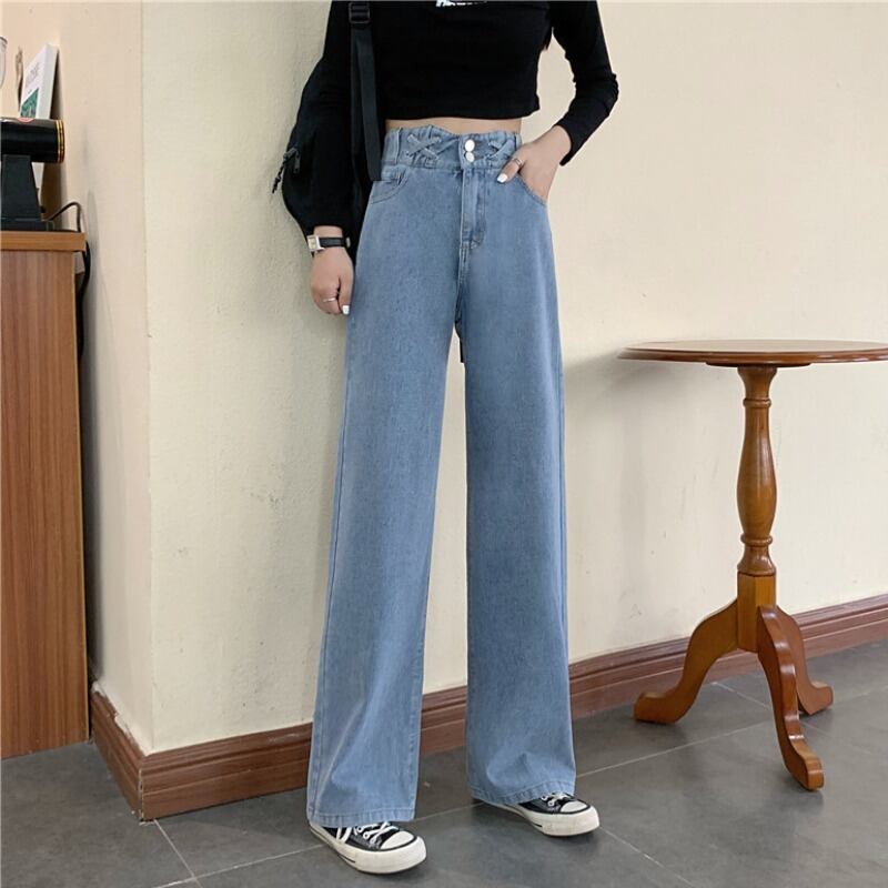 ジーンズ サマー薄手パンツ ルーズハイウェスト 夏物 YY-ファッション64404718015