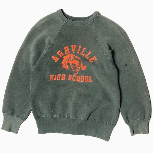 Vintage 60's【Velva Sheen】"ASHVILLE HIGH SCHOOL" Grunge Sweat