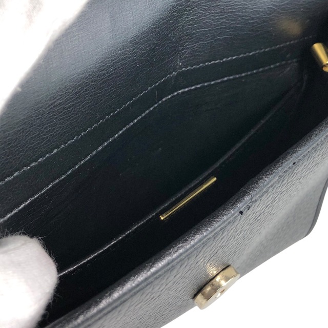 Christian Dior クリスチャン ディオール ショルダーバッグ ブラック ロゴ レザー vintage ヴィンテージ オールド fam7xx