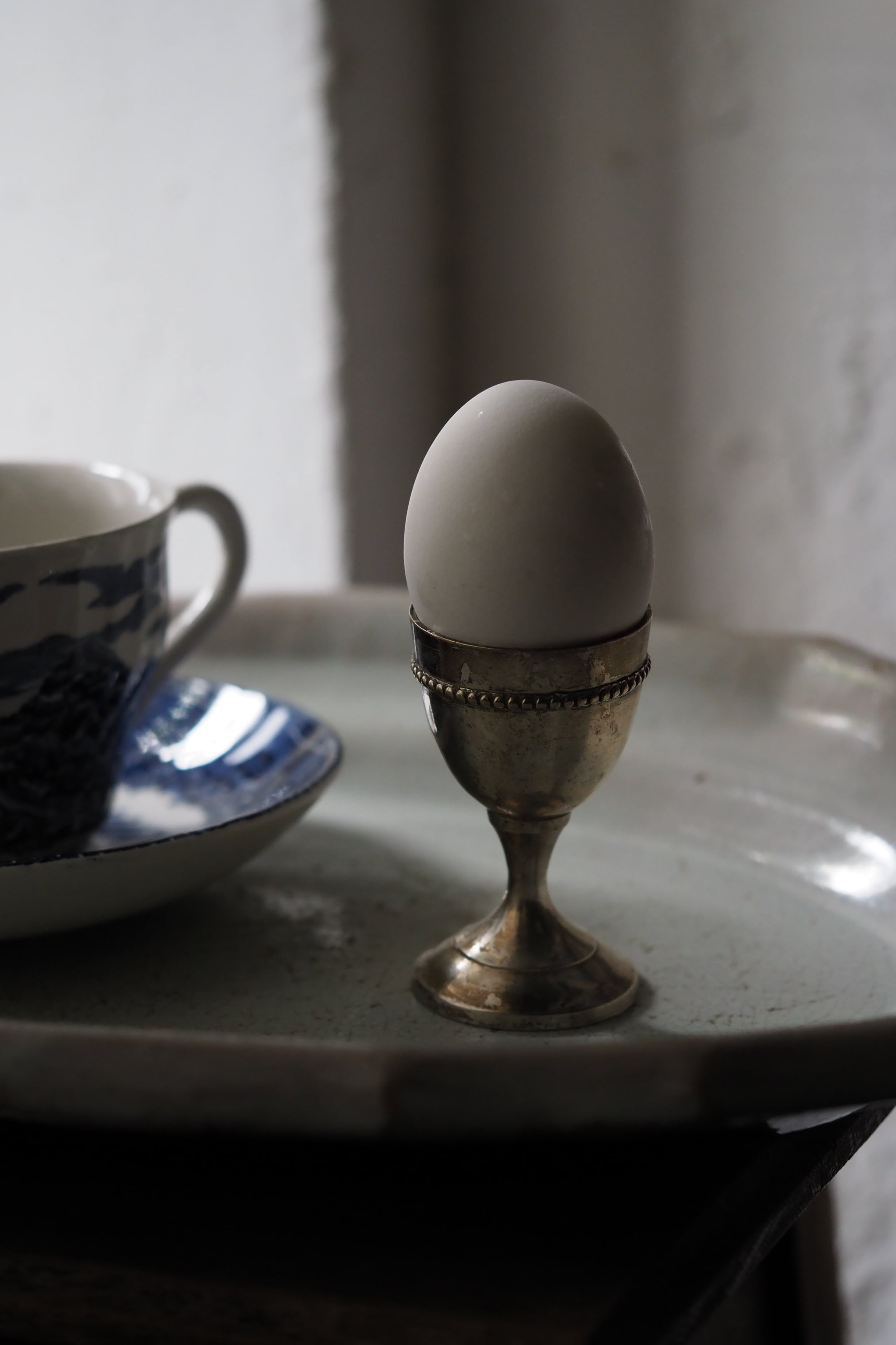 シルバープレートのエッグスタンドNo.9-vintage egg stand