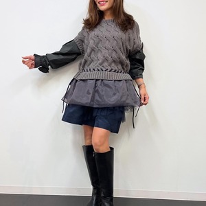 ヴェロフォンナ Re.Verofonna オーガンジ切り替えﾌﾘﾙｽﾘｰﾌﾞP/O